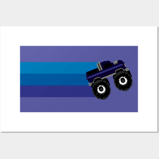 8 Bit Monster Truck Posters and Art